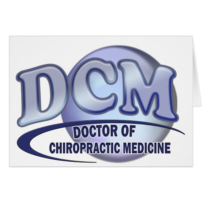 DOCTEUR CHIROPRACTIC MEDICINE BLUE LOGO DE DCM (Devant horizontal)