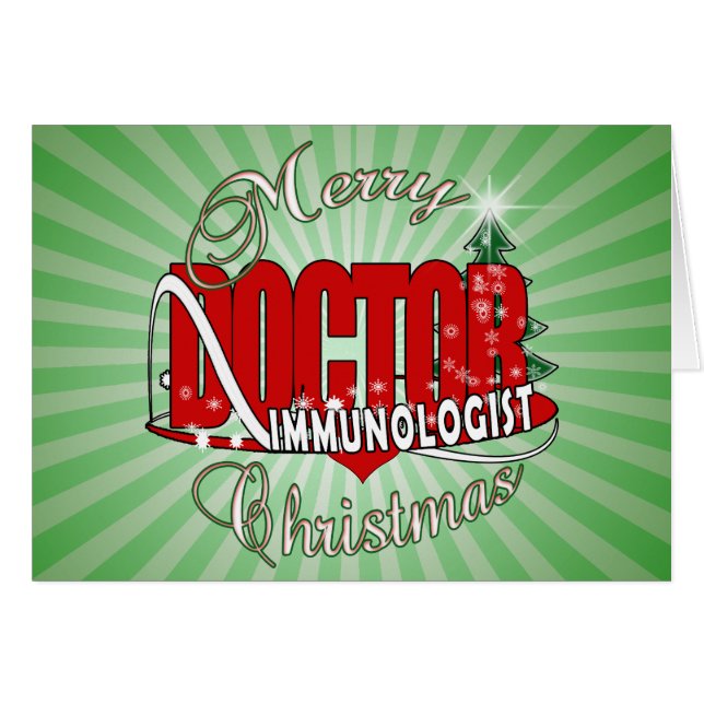 DOCTEUR D'IMMUNOLOGISTE DE NOËL (Devant horizontal)