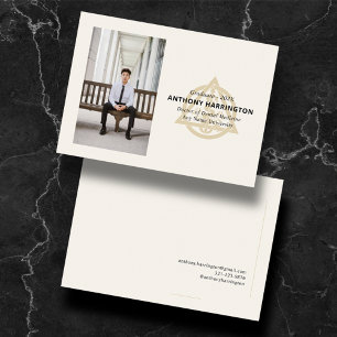 Docteur en chimie Faire-part d'or noir