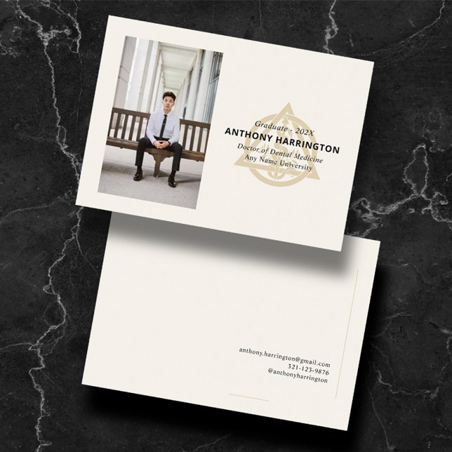 Docteur en chimie Faire-part d'or noir (Créateur téléchargé)