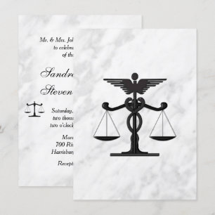 Docteur et avocat Faire-part de mariage