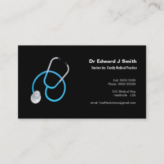 Docteur MD Médicale Carte de visite Modèle de conc