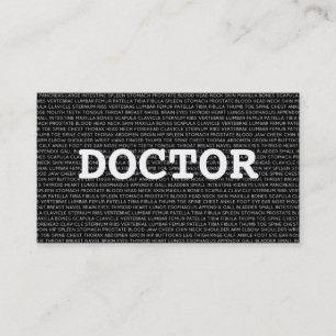 Docteur Médicale Words Carte de visite