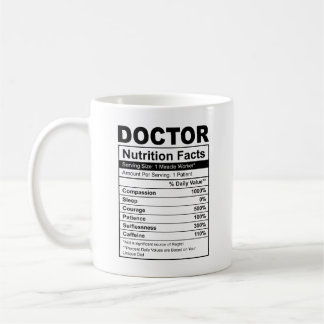 Docteur Nutrition fact Mug