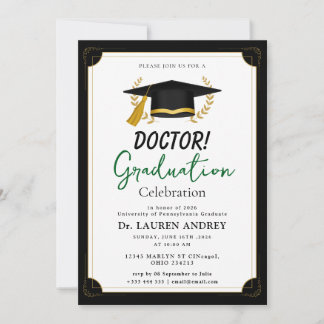 Doctor Graduation Party Invitation