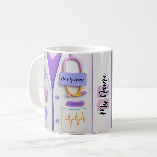 Doctor Mug Medical Themed Gift for Healthcare Prof (Devant gauche)