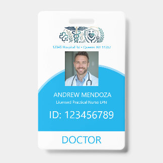 Doctor Physicians Hospital Employee Tag & Badges