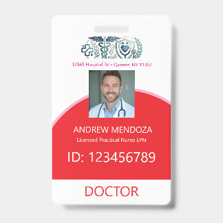 Doctor Physicians Hospital Employee Tag & Badges