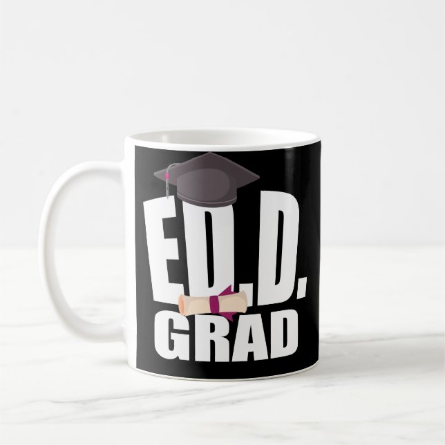 Doctorat en éducation Diplôme Cadeau Café Mug (Gauche)