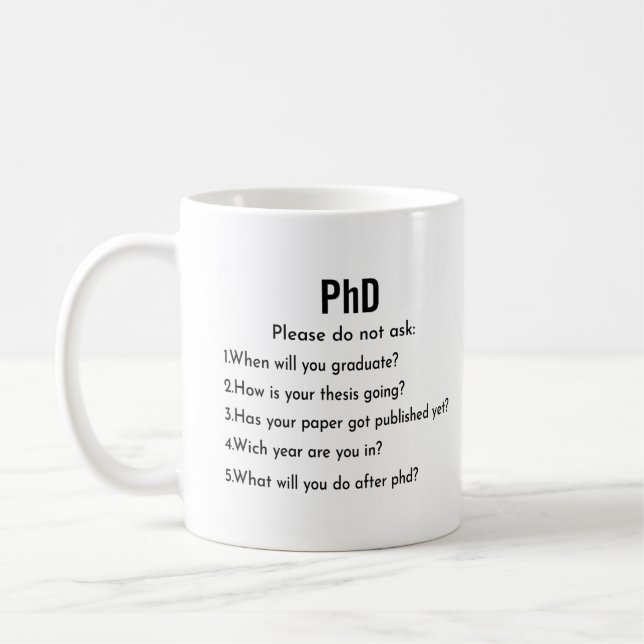 Doctorat Mug S'il vous plaît ne demandez pas de ca (Gauche)