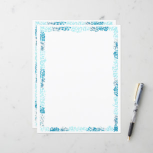 Document Abstrait de la frontière bleue et papier 