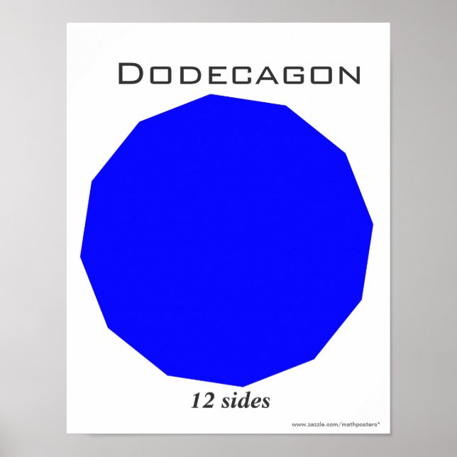 Dodecagon Poster of Polygon (Devant)