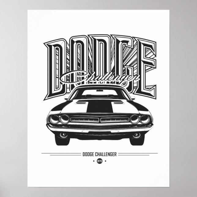 Dodge Challenger | Poster (Devant)