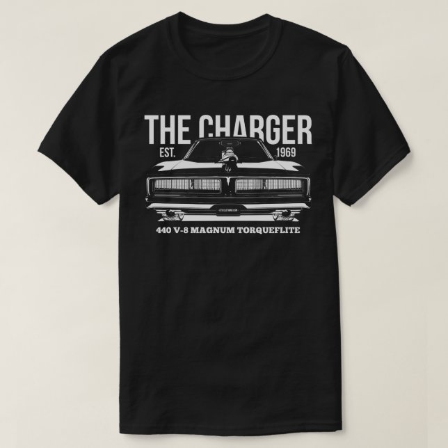 Dodge Charger Magnum Vintage Muscle Car T-shirt (Design devant)