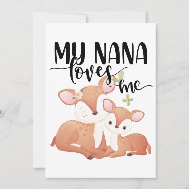 Doe et Fawn My Nana m'aime (Devant)
