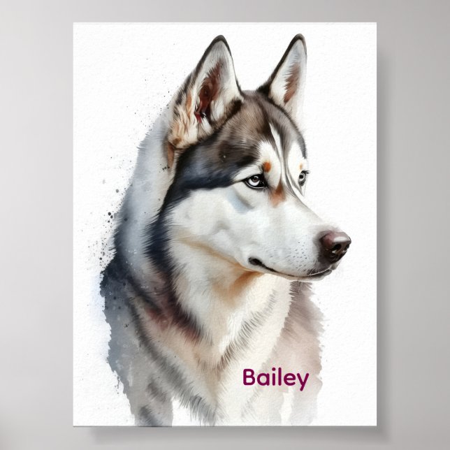 Dog Bathroom Wall Art, Boxer Taking a Bath Poster (Devant)