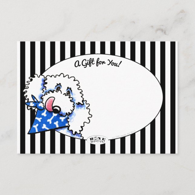 Dog Bone Appetit ! Cartes Cadeaux Pet Biz (Devant)