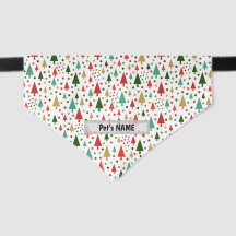 Dog Colorful Bandana, customise name