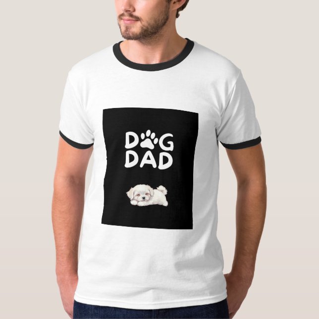  Dog Dad T-shirt | Funny Pet Lover Tee  (Devant)