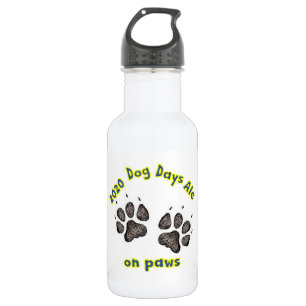 Dog Days Ale sur pattes bouteille d'eau blanche (1