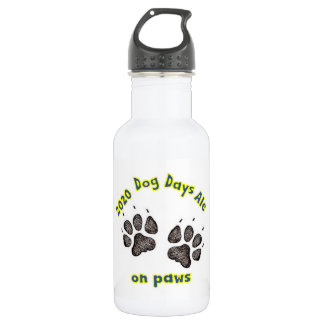 Dog Days Ale sur pattes bouteille d'eau blanche (1