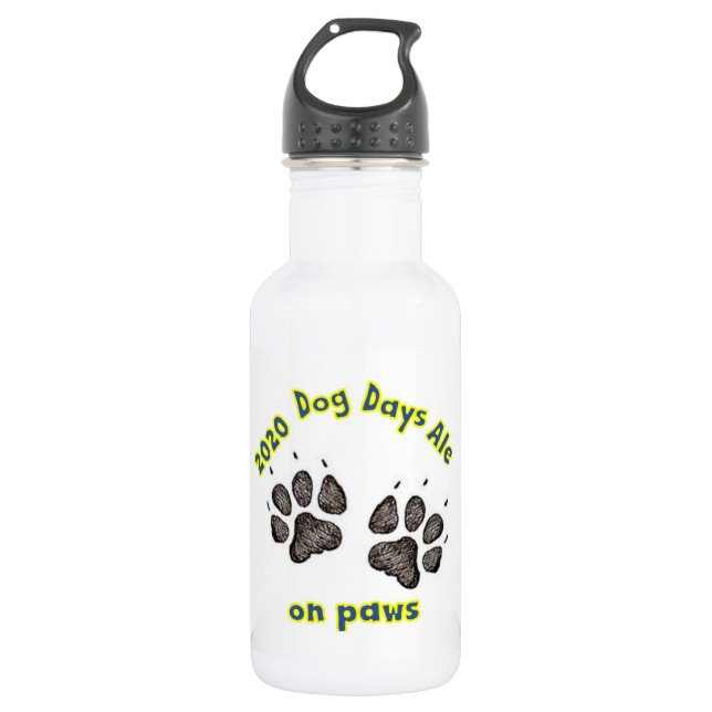 Dog Days Ale sur pattes bouteille d'eau blanche (1 (Devant)