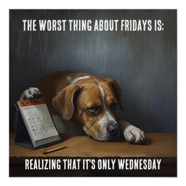 Dog Glossy Poster (Devant)