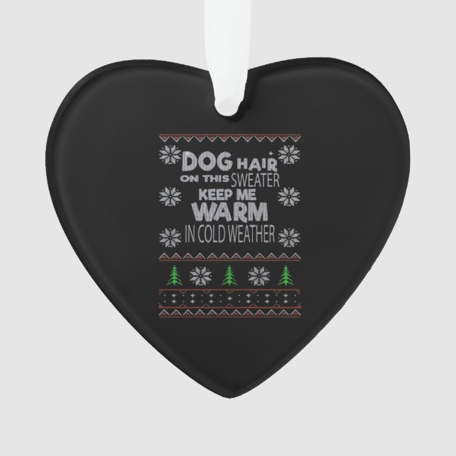 Dog Hair Christmas Sweater Essential T-Shirt (devant)