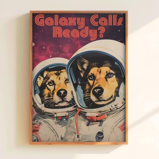 Dog in Space Print Soviet Space Poster Belka (Créateur téléchargé)