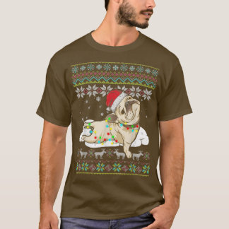 Dog lovers Cute Pug Santa Hat Ugly Christmas Sweat