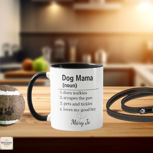 Dog Mama Definition Personalized Mug (Créateur téléchargé)