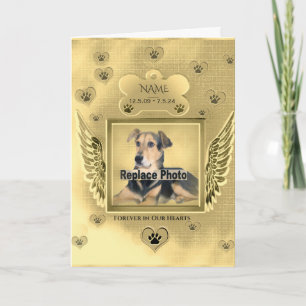 Dog Memorial avec Rainbow Bridge carte de poème