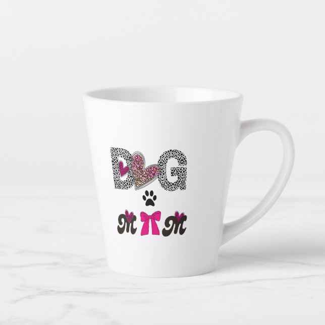 Dog Mom Leopard Heart Mug -Mom Lover Gift  (Droite)