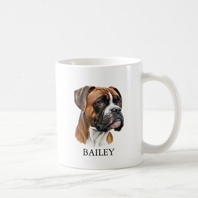 Dog mom personalized with picture and name Mug (Droite)