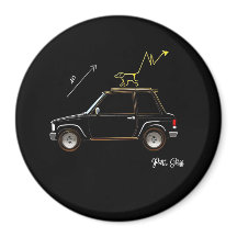 Dog on Wall Street Petra Gliff Magnet