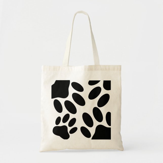 Dog Pawprint Pattern Tote Bag (Devant)