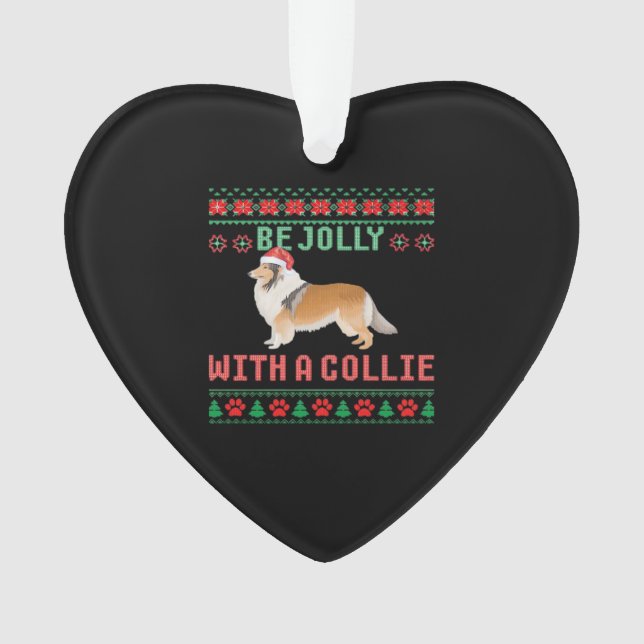 Dog Ugly Christmas Sweater Be Jolly With A Rough C (devant)