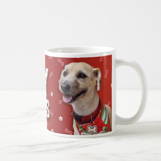 Dog Wishing you Merry Christmas Mug (Droite)