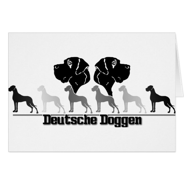 Doggenlogo Schwarz Grau (Devant horizontal)