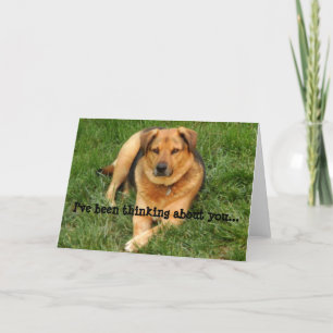 Doggie Pense À Votre Carte De Voeux