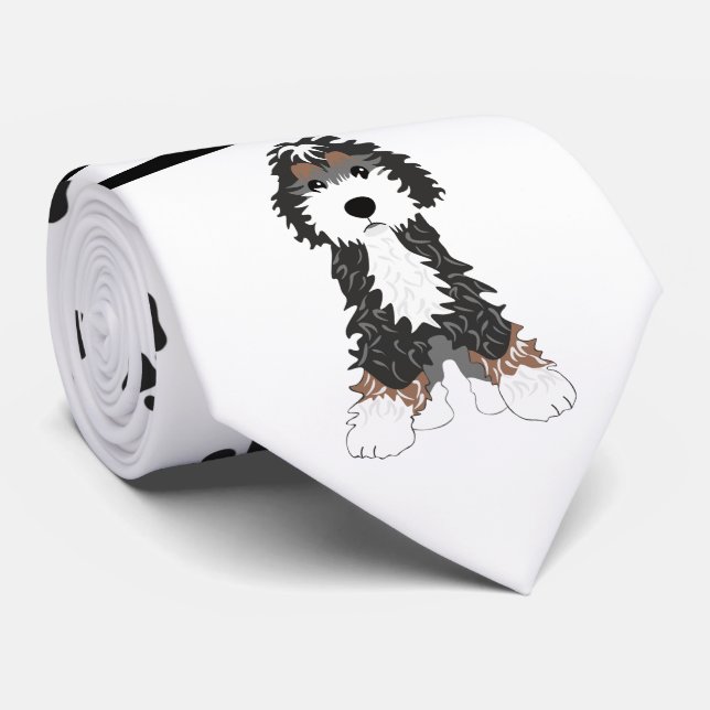 Doggies et cravate de pattes noires (Roulé)