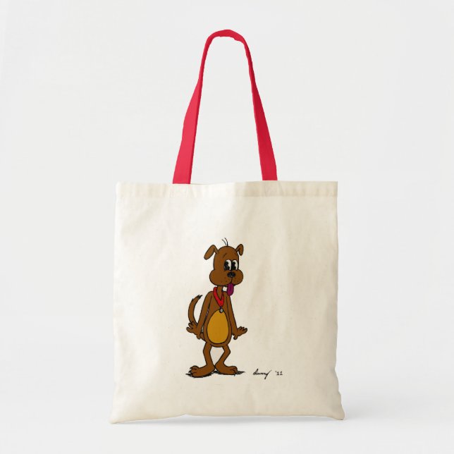 Doggy Toon Tote Bag (Devant)