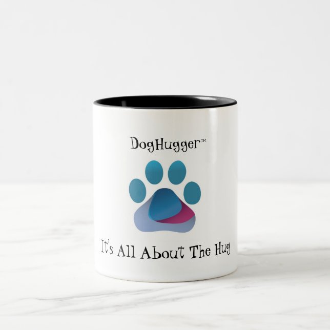 DogHugger (TM) deux tonalités Mug (Centre)