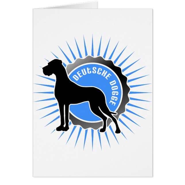 Dogue allemand étoile bleue (Devant)