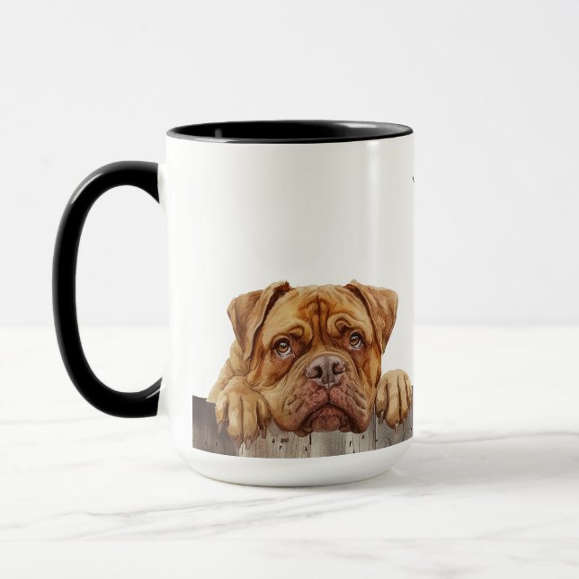 Dogue de Bordeaux chien Mug (Gauche)