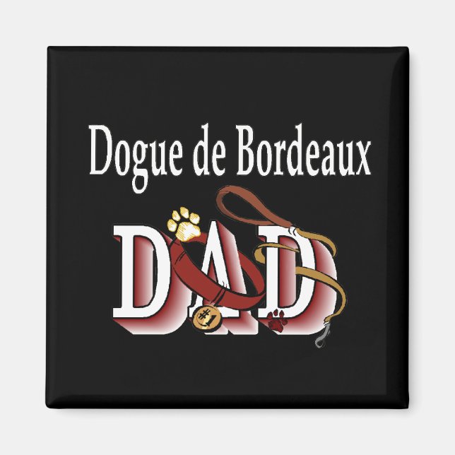 Dogue de Bordeaux papa Magnet (Devant)