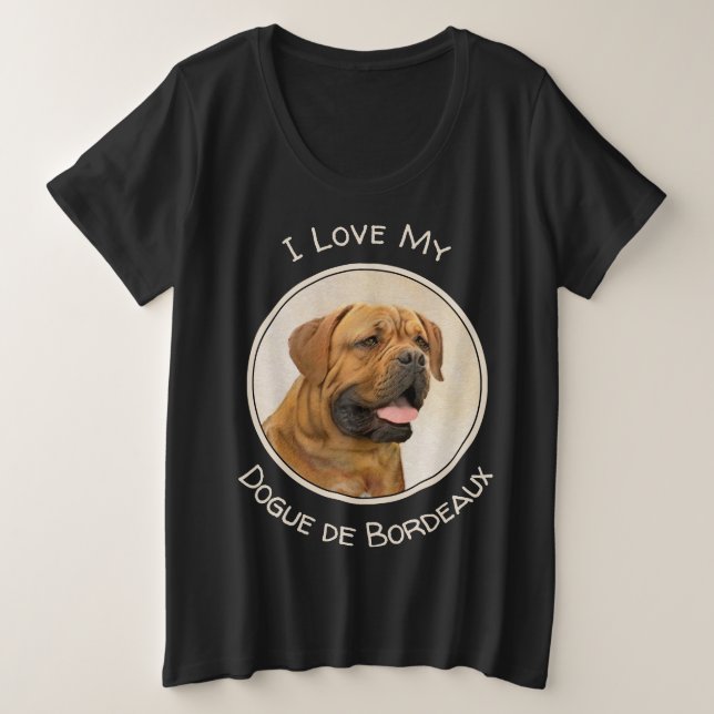 Dogue de Bordeaux Peinture - Cute Original Chien A (Design devant)