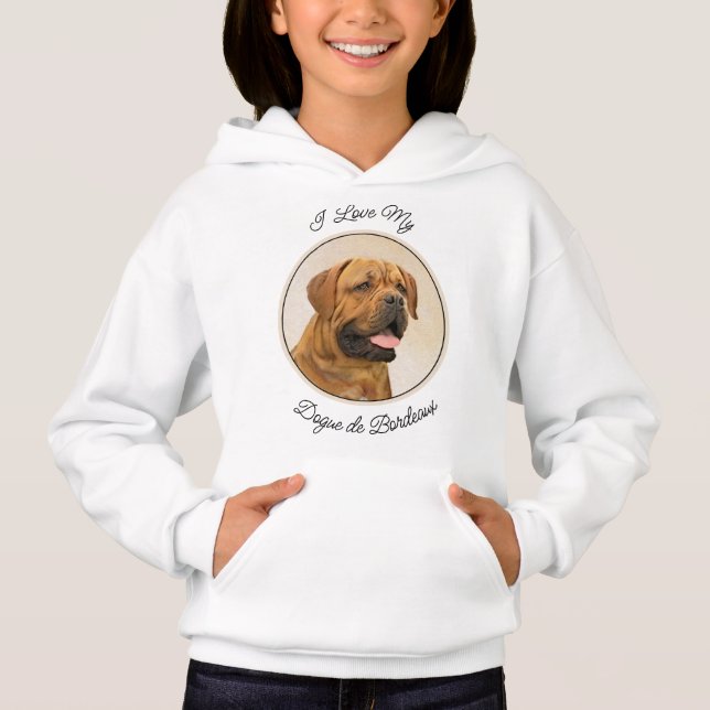 Dogue de Bordeaux Peinture - Cute Original Chien A (Devant)