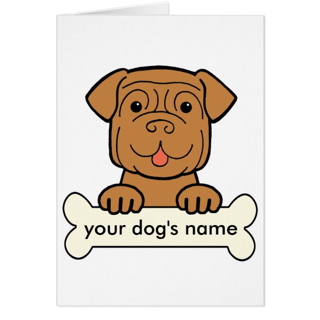 Dogue de Bordeaux personnalisé (Devant)