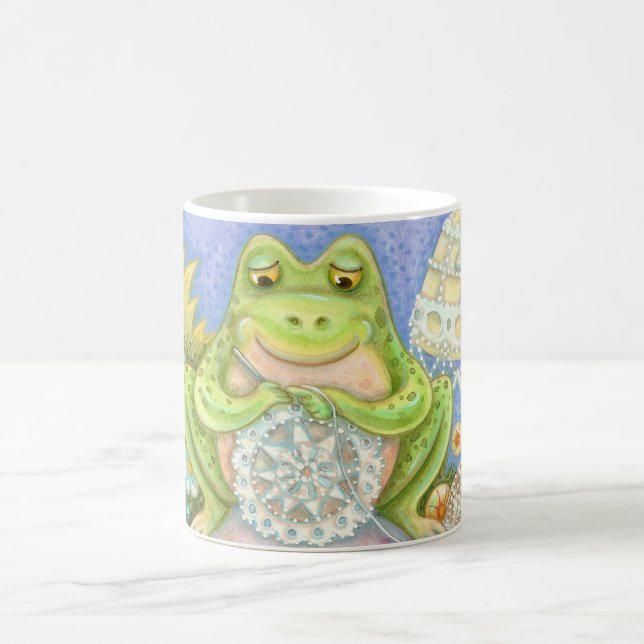Doilies faire un Hoppy Home FROG RINGER MUG (Centre)